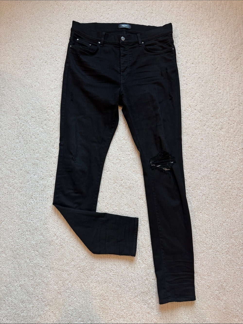 AMIRI Black Skinny Distressed Men’s Jeans